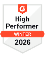 G2 High Performer Winter 2026 badge